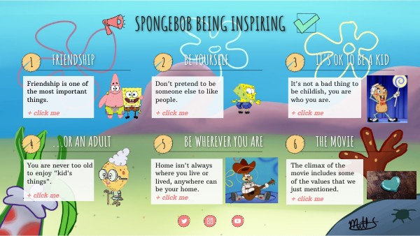 spongebob being inspiring | Genially