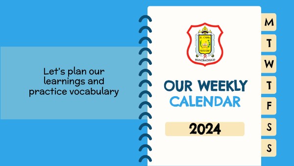 Weekly planner for teachers