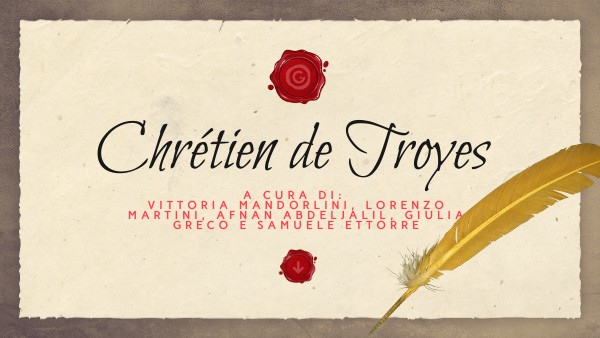 Francais Page De Garde Sequence 2 Chretien De Troyes 5eme Chrétien de Troyes | Genially