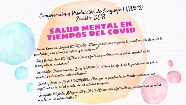 Salud mental en tiempos de COVID | Genially
