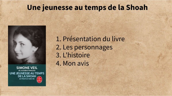 Une jeunesse au temp de la shoah