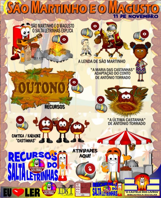 SÃO MARTINHO E O MAGUSTO - CARTAZ - RECURSOS DO SALTA LETRINHAS