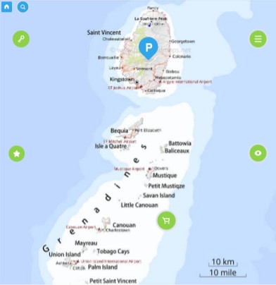 Map of St.Vincent Interactive