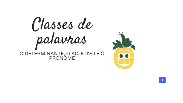 Classes de palavras