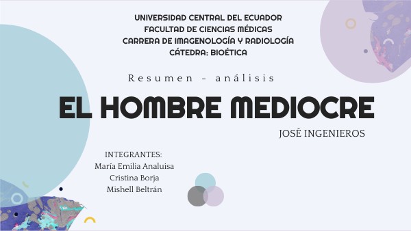 EL HOMBRE MEDIOCRE | Genially