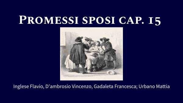 Promessi Sposi Cap. 15 | Genially