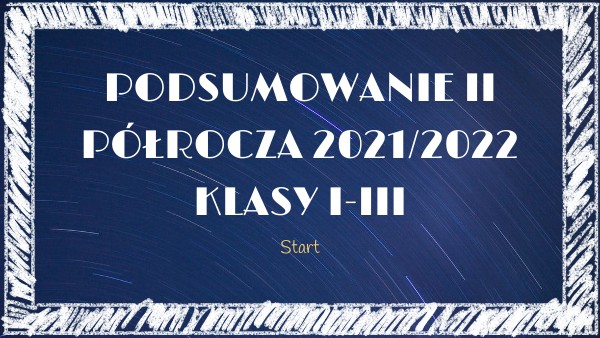 Podsumowanie II półrocza 21/22 -prezentacja | Genially