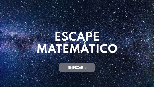 Escape matemático | Genially