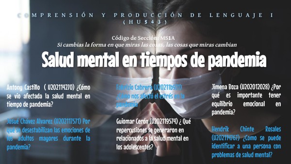 Salud Mental en Tiempos de Pandemia