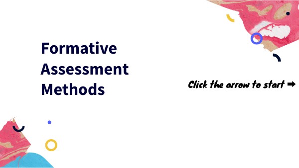 retired - draft 1 -Formative assessment methods | Genially