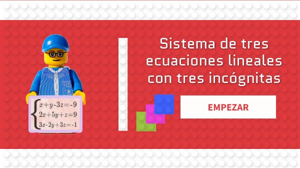 Sistema de tres ecuaciones lineales con tres incógnitas
