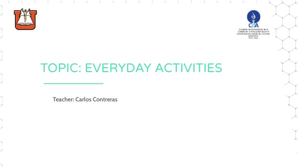 Everyday activities | Genially
