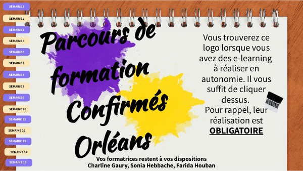 29/11 Planning de formation Confirmés Orléans | Genially