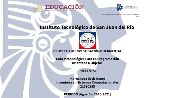 Guía Metodológica Para La Programación Orientada a Objetos | Genially