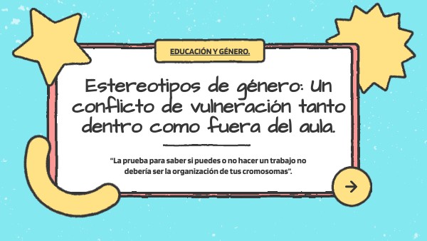Estereotipos de género en el aula de clases.