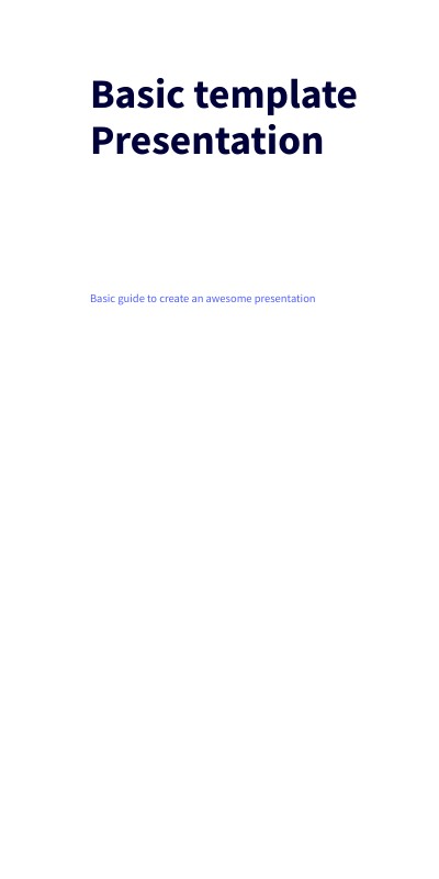 BASIC PRESENTATION