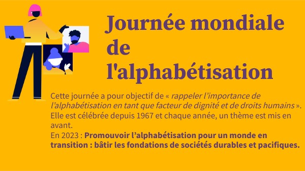 Journée mondiale de l'alphabétisation