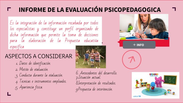 INFORME DE EVALUACIÓN PSICOPEDAGOGICA | Genially