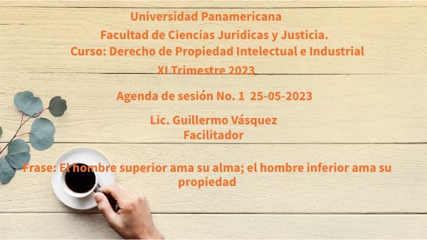 sesion No. 1 Derecho de Propiedad Intelectual de Industrial | Genially
