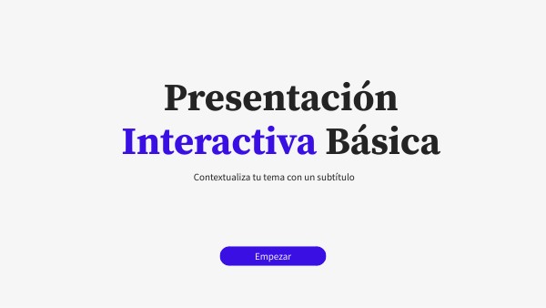 Presentación interactiva básica | Genially
