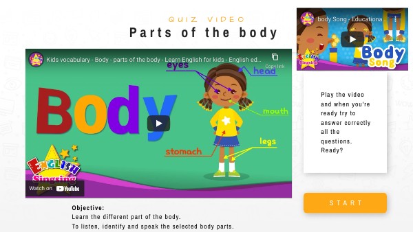 PARTS OF MY BODY | Genially