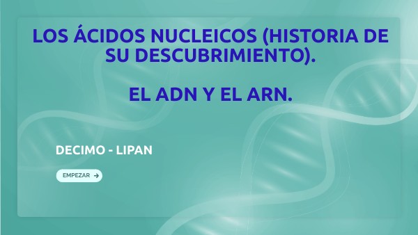 ACIDOS NUCLEICOS ADN- ARN | Genially