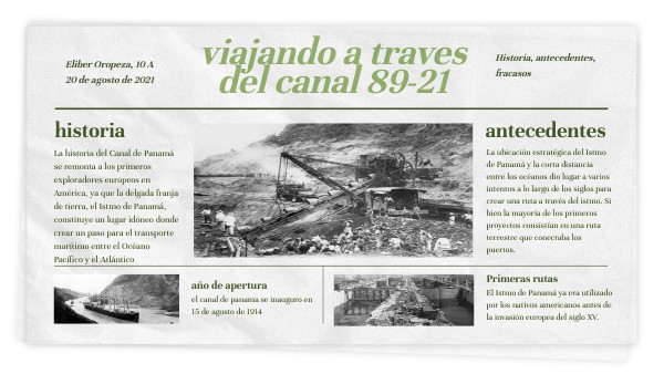 RESEÑA DEL CANAL DE PANAMA ELIBER OROPEZA