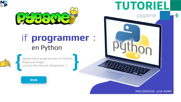 DEV - PYTHON - Dossier n°6 - Pygame | Genially