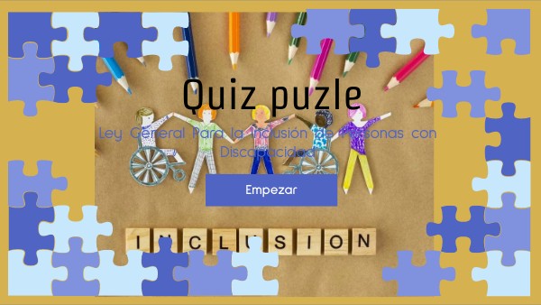 QUiZ LEY PERSONAS C DISCAPACIDAD | Genially