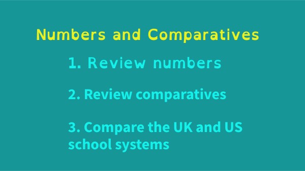 Numbers and Comparison | Genially