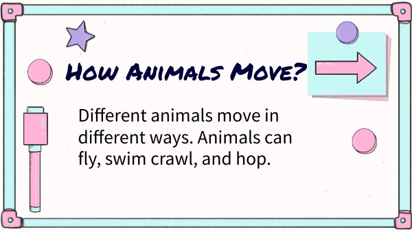 How move animals 5to P.I