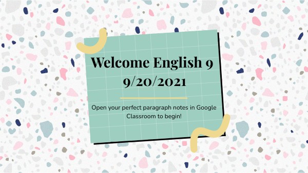 ENG 9 Week 4 (9/20) | Genially