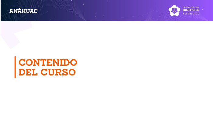 Contenido del curso
