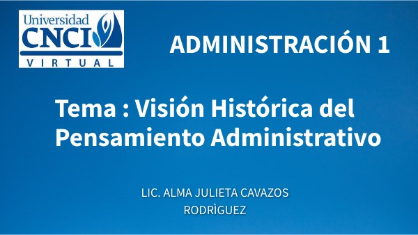 ADMINISTRACIÓN 1 | Genially