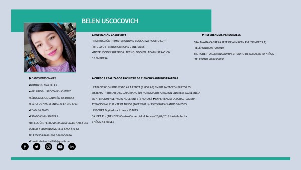 CV INFOGRAPHIC DATA