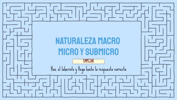 NATURALEZA MACRO MICRO Y SUBMICRO