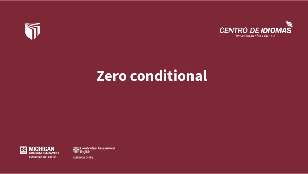 zero conditional | Genially