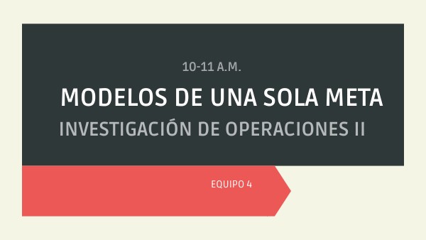 Modelo de una sola linea