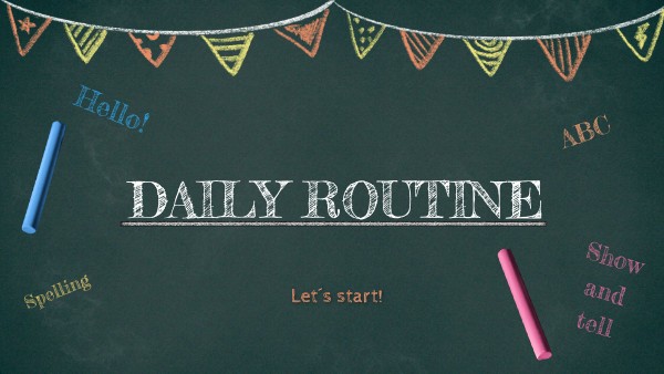 ENGLISH ROUTINE 1º UNIT