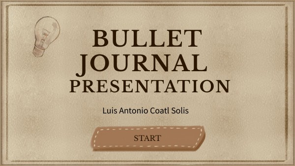 BULLET JOURNAL | Genially