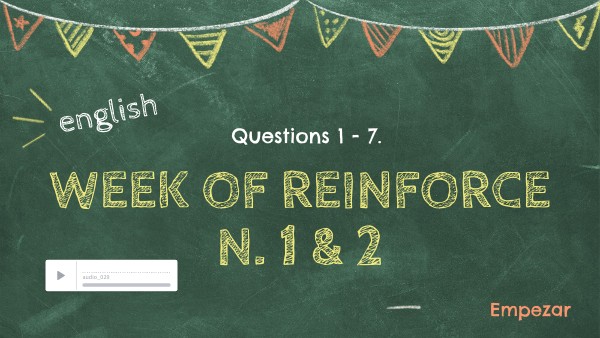 WEEK N.1& 2 -REINFORCE 5TH GRADE | Genially