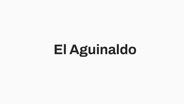 EL AGUINALDO