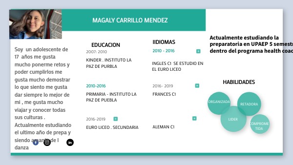 CV INFOGRAPHIC DATA | Genially