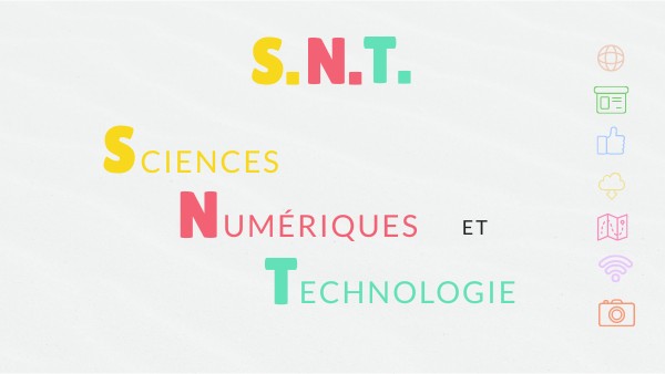Page De Garde Snt Présentation SNT
