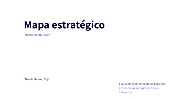 Solo para copiar - Mapa estratégico | Genially