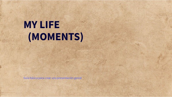MY LIFE | Genially