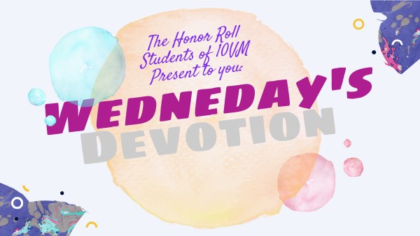 Devotion For Wednesday | Genially