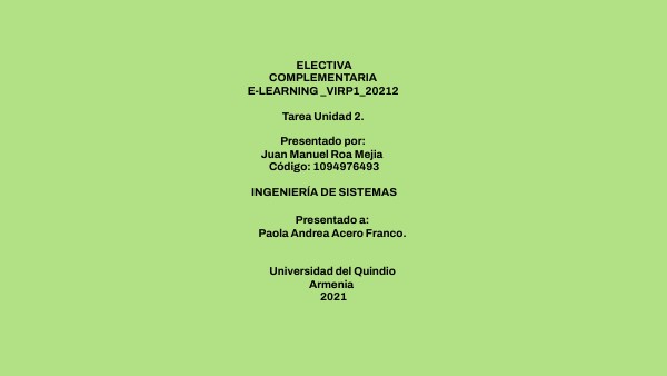 Tarea Unidad 2 | Genially