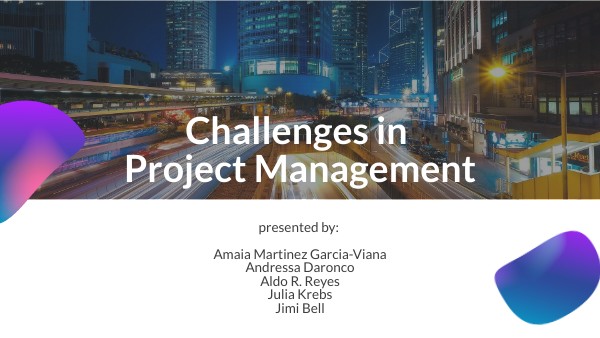 Project Management Challenges | Genially