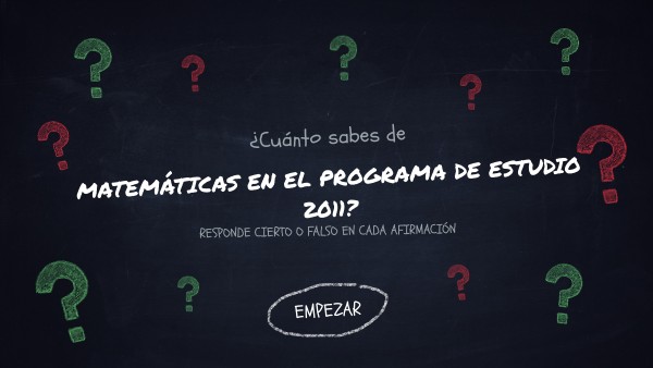 PLAN DE ESTUDIOS 2011 MATEMÁTICAS | Genially